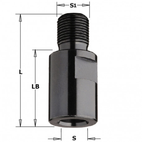 ARBOR S=M12X1-M12X1 LB=25