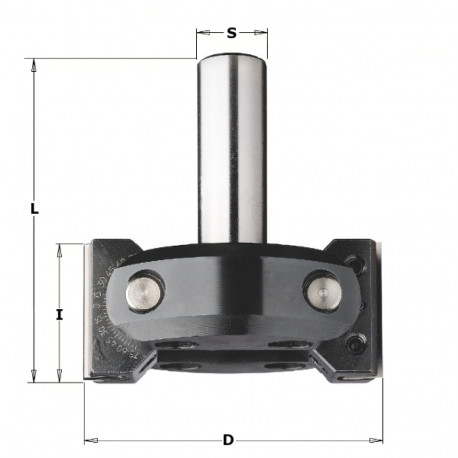 ADJUSTABLE CHAMFERING CNC ROUTER CUTTER Z2 S=20X50 D=85/102X39.5 RH
