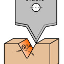 PROFILED KNIFE FOR MDF   RH   (ROUTER BIT 616.200)