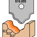 PROFILED KNIFE FOR MDF   RH   (ROUTER BIT 616.200)