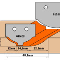 HW KNIFE (PROFILE C1) 35X25X2
