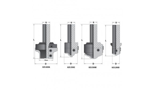 BORING BIT BODY (D) S=20X50 D=20X20X85 RH