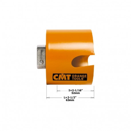 HOLE SAW FOR WOOD/PLASTIC HW H=52 D=44 RH