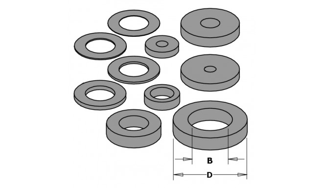 Vaheseib D=14x8x0.1 mm