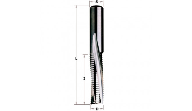 DOWN-CUT SPIRAL BIT Z3/R D=12X35X80 HM LH