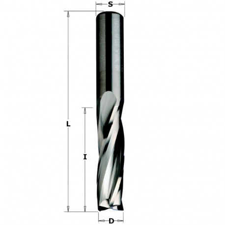 Spiraalfrees, üles.v HM D=16x55x110 Z3 RH