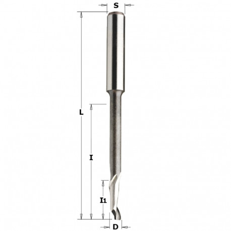 Spiraalfrees 5% CO HSS, üles.v ALU Z1 D10x30-70x100 S10 RH