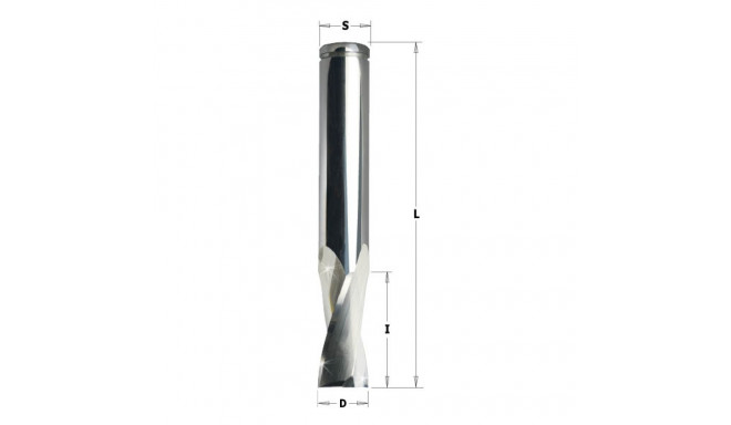 SOLID CARBIDE UPCUT SPIRAL BIT FOR ALUMINUM Z2 RH HWM D=12x25x83 RH
