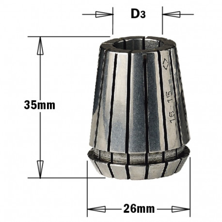 ER25 PRECISION COLLET D=16