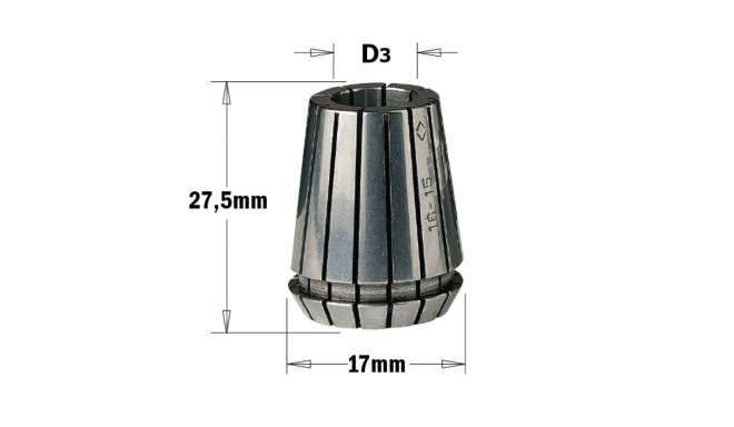 ER16 PRECISION COLLET D=2