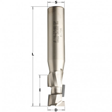 SPIRAL ROUTER BIT Z1+1 5DP S=20 D=18X45X105 RH