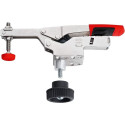 Horizontal toggle clamp with open arm and horizontal base plate STC-HH /60 with accessory set