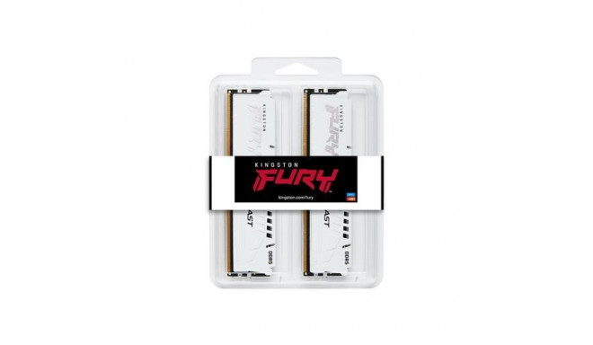 Kingston Technology FURY Beast 32GB 5200MT/s DDR5 CL40 DIMM (Kit of 2) White XMP