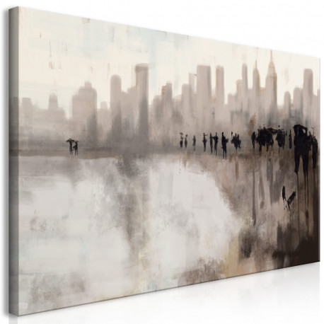 Seinapilt - City in the Rain (1 Part) - 70x35