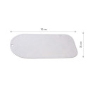 Non-slip bath mat size 70x35 grey 1346/06