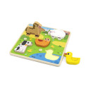 VIGA Tactile Puzzle-Farm 44662