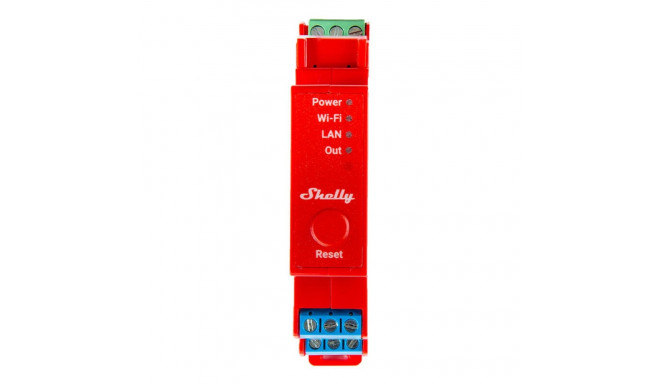 DIN Rail Smart Switch Shelly Pro 1PM with power metering, 1 channel