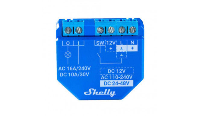 Shelly Plus 1 potential-free Relay, WiFi/Bluetooth