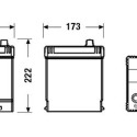 Exide Excell 95Ah 720A 306x173x222-+