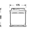 Exide Excell 74Ah 680A 278x175x190-+