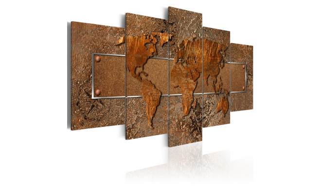 Seinapilt - Brown Escapade - 100x50