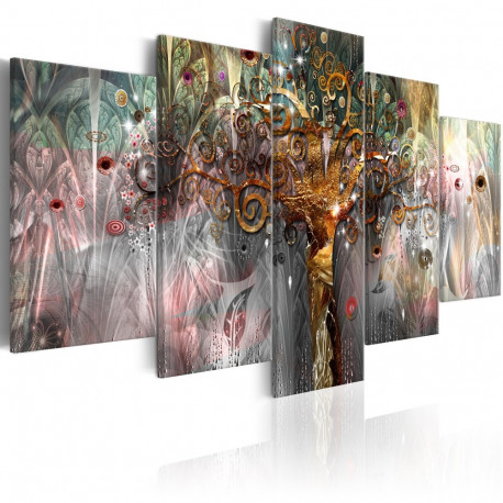 Seinapilt - Golden Tree II - 100x50