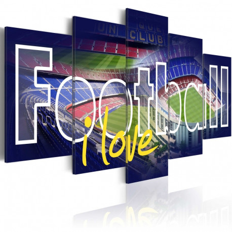 Seinapilt - Football My Love - 100x50