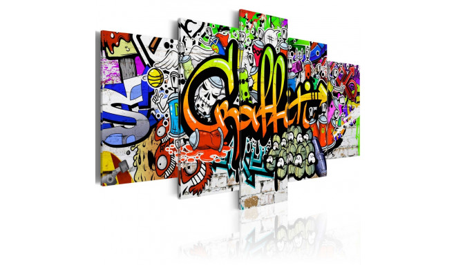 Seinapilt - Artistic Graffiti - 100x50