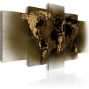 Seinapilt - Brass continents - 100x50