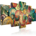 Seinapilt - Colourful Waves - 100x50