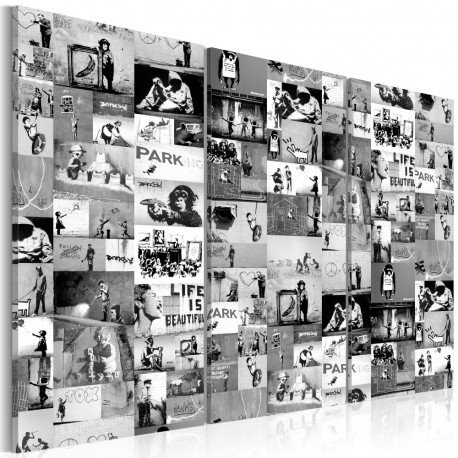 Seinapilt - Banksy: Graffiti Collage III - 90x60