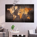 Seinapilt - Chestnut World Map - 90x60