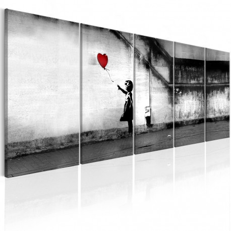 Seinapilt - Banksy: Runaway Balloon - 200x80