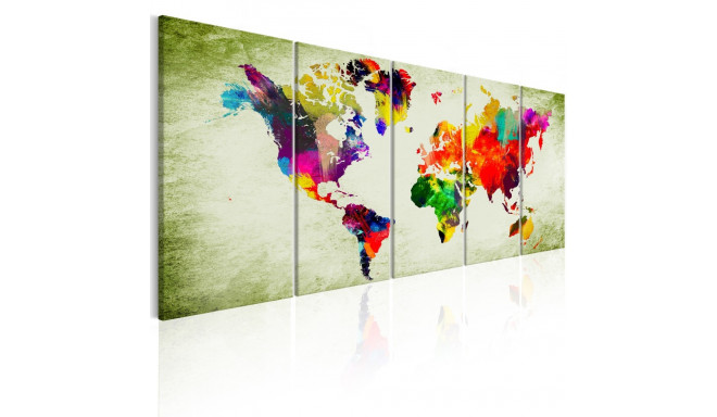 Seinapilt - Colourful Continents - 225x90