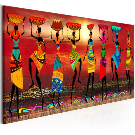 Seinapilt - African Women Dancing - 150x50