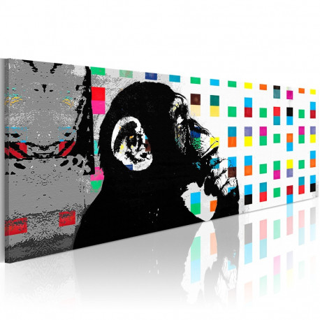 Seinapilt - Banksy: The Thinker Monkey - 150x50