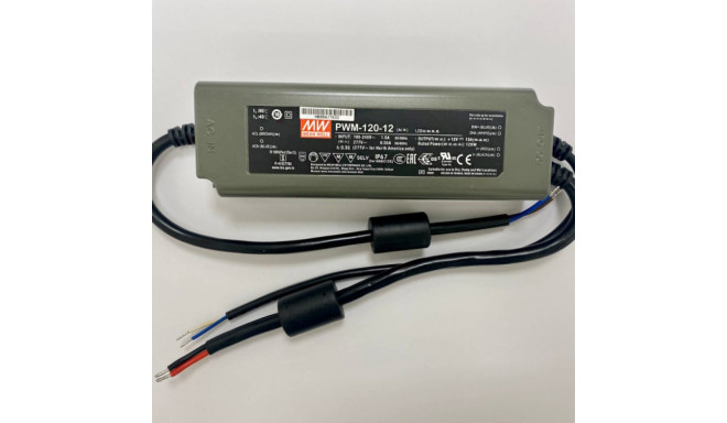 LED Pulse power supply unit / 12V / 120W / IP67 / 10A / PFC / Mean Well