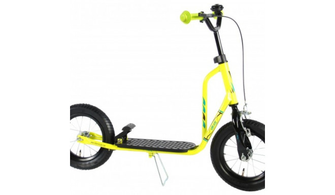 Children's scooter / Kick Scooter / 12 inch / 3+ year / metal frame / handbrakes / lime green
