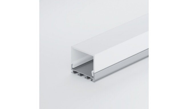 Surface-mounted / built-in anodized aluminum profile with frosted glass 1-2 rows of LED strips for p