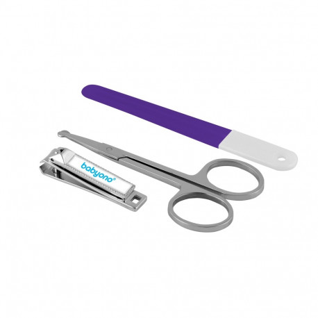 Baby manicure set: nail file, scissors, clippers 068
