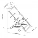 Foldable stand for wheel stand