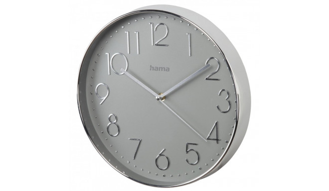 Wall clock Elegance silver/grey 30 cm