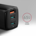 AXAGON ACU-DPQ65 GAN WA ll charger, 3x port USB