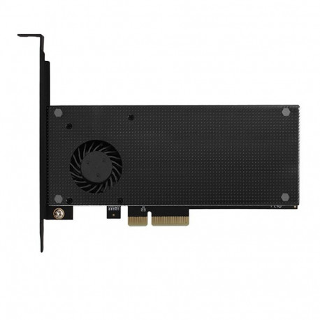 PCEM2-DC PCI-E 3.0 4x - DUAL M.2 SSD (NVMe + SATA), topeltpinge, kuni 110mm SSD, ventilaator ja jahu