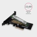 PCEM2-N PCI-E 3.0 4x - M.2 SSD NVMe, up to 80mm SSD