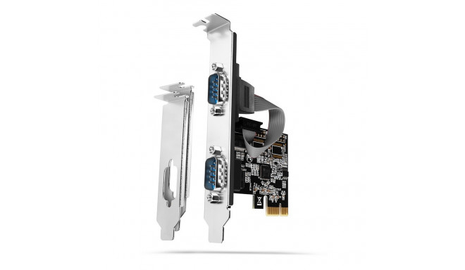 Adapter chip PCEA-S2N PCIe ASIX AX99100 2x Serial Port + LP