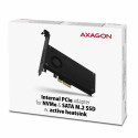 PCEM2-DC PCI-E 3.0 4x - DUAL M.2 SSD (NVMe + SATA), dual voltage, up to 110mm SSD, fan + heatsink