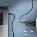 AXAGON BUCM3-CM10AB cable USB-C USB-C 3.2 Gen 1, 1m, PD 60W, 3A, ALU, braid, Black