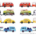 Majorette Volkswagen vehicle with trailer 4 types