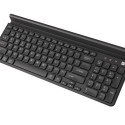 Keyboard Felimare US bluetooth + 2.4GHz Slim, phone/tablet holder black